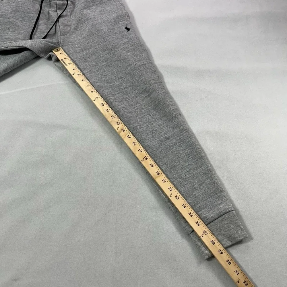 Polo Ralph Lauren‎ Double-Knit Pants Men Small Gray Drawstring Jogger